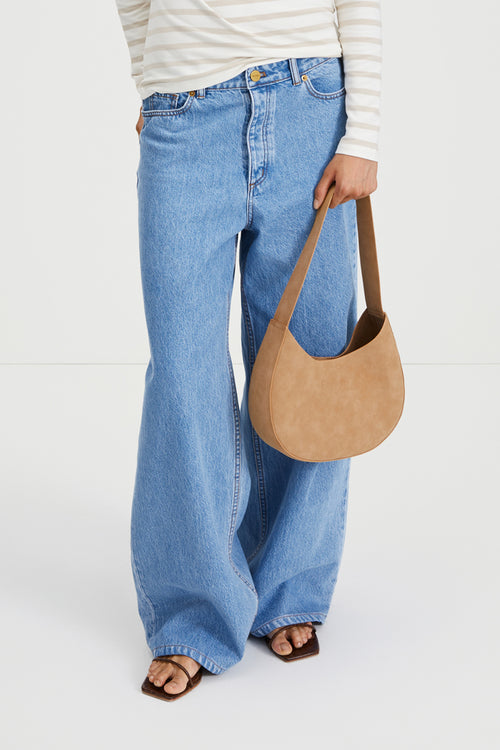 Yardly mini bag sand faux suede stylein front image