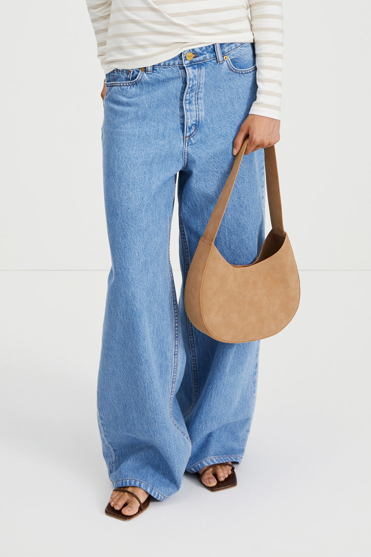 Yardly mini bag sand faux suede stylein front image