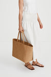 EVERYDAY SHOPPER - YACHT BAG SAND FAUX SUEDE