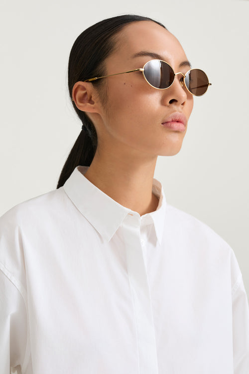 gold metal frame sunglasses stylein amalfi  side