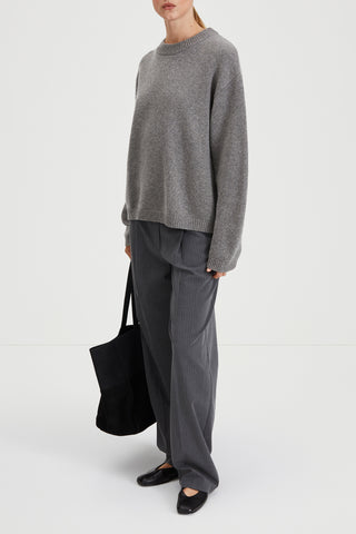 grey knitted sweater stylein harlow 