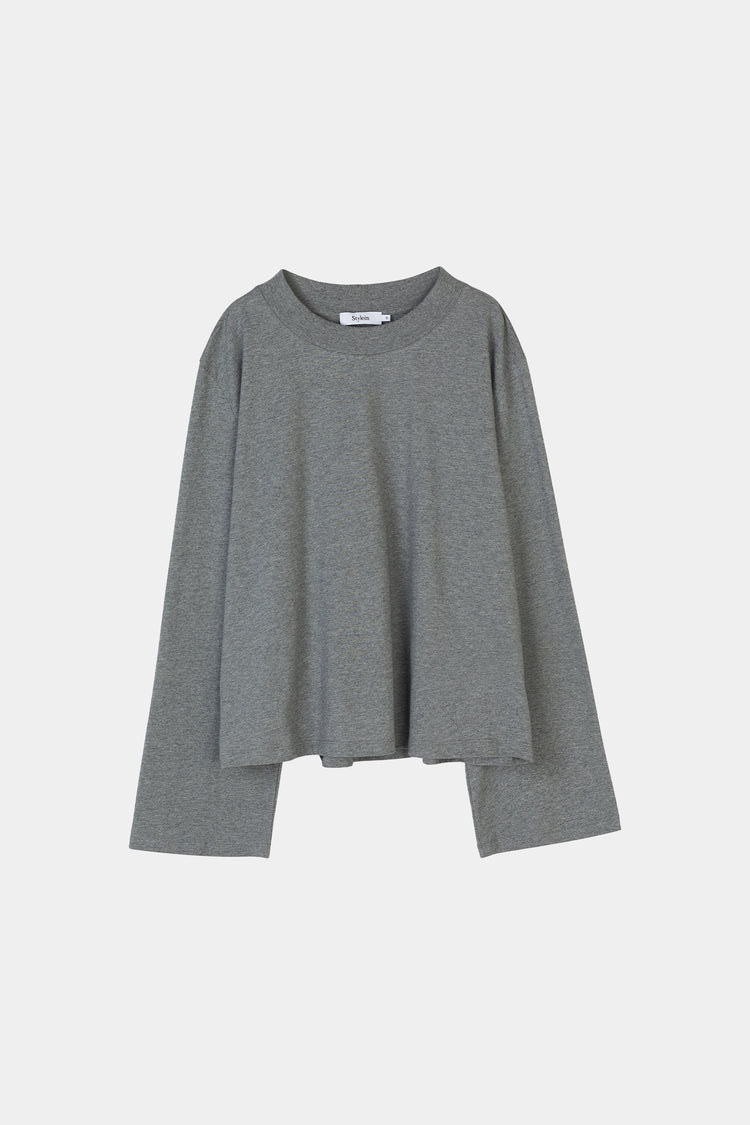 grey melange longsleeve womenswear stylein joyce packshot