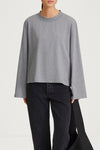 grey melange longsleeve womenswear stylein joyce close up