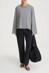 grey melange longsleeve womenswear stylein joyce model image