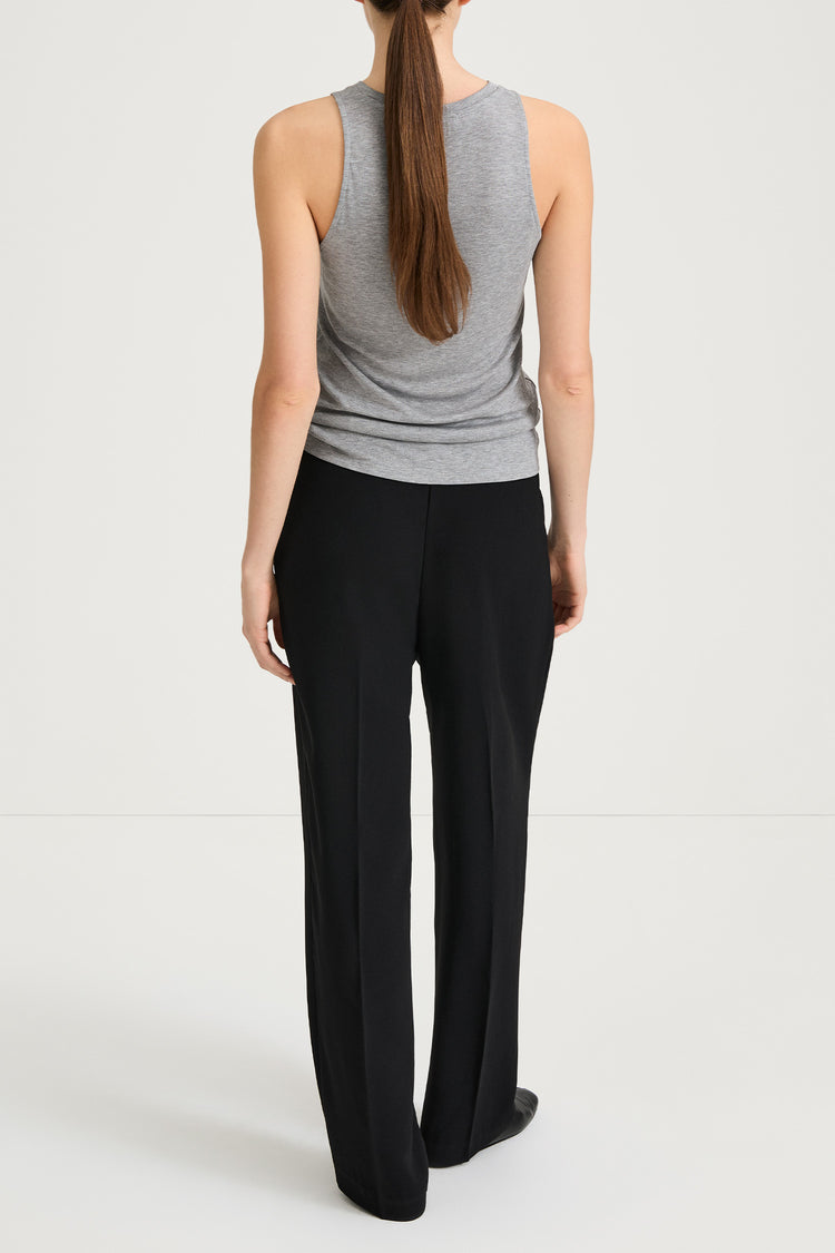 grey slim-fit tank-top stylein nicia back
