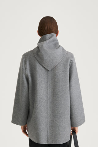 grey triangle wool scarf stylein trinity back