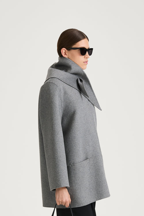 grey triangle wool scarf stylein trinity side