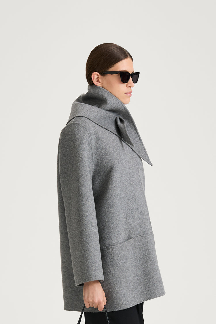 grey triangle wool scarf stylein trinity side