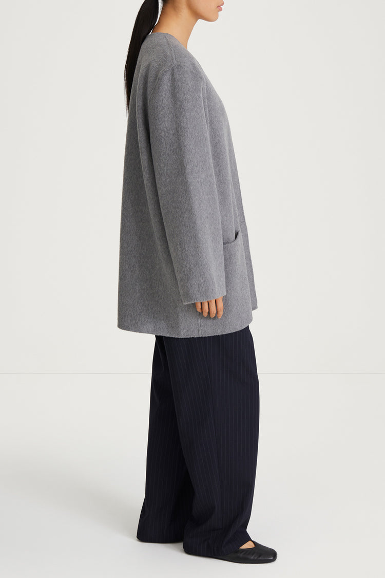 TARA COAT - MID GREY