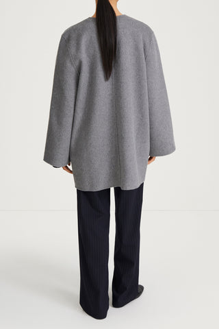 TARA COAT - MID GREY