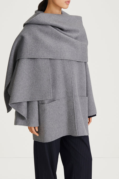 TECLA SCARF - MID GREY