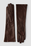 handsome minimalistic scandinavian-timeless classics gloves leather brown long sleve