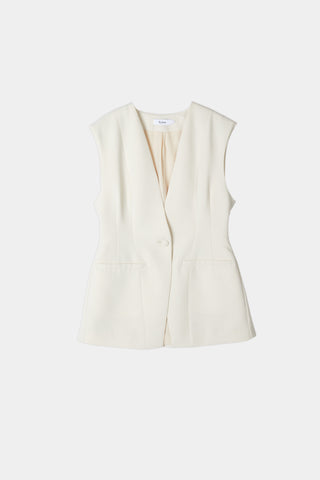 Briella blazer vest cinched waist ivory stylein packshot