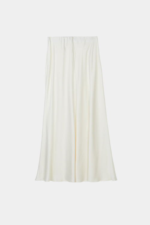 skirt long satin ivory stylein michelle model image