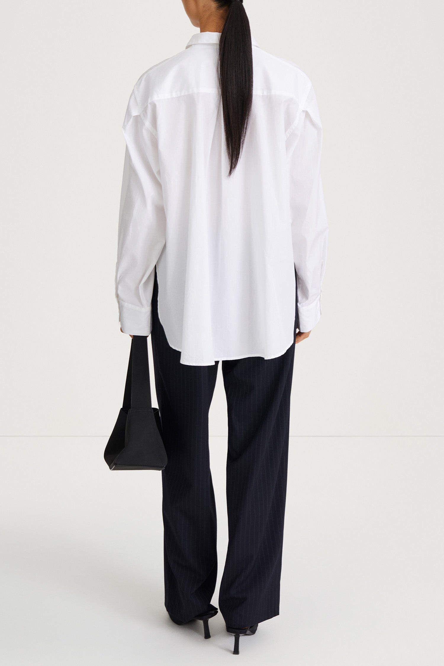 jansell cotton shirt white womenswear stylein back