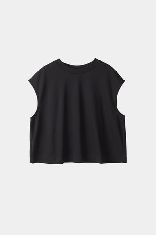 Jenn top black sleeveless cropped stylein packshot