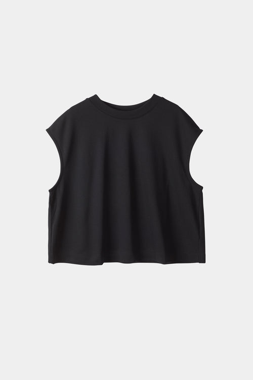 Jenn top black sleeveless cropped stylein packshot