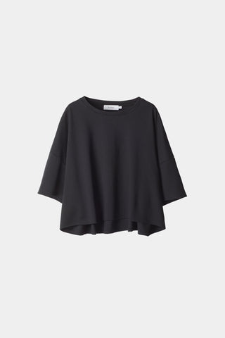 Jimmy tshirt cropped boxy white stylein  packshot