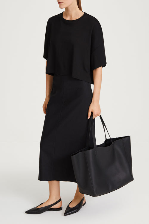 Jimmy tshirt cropped boxy white stylein  side image 