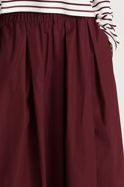 jorina maxi skirt burgundy stylein detail
