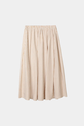 JORINA SKIRT - GOLD/WHITE STRIPE