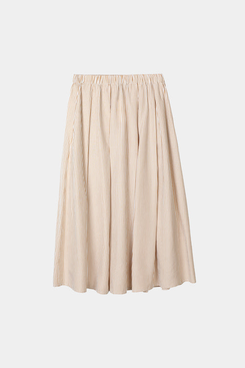 JORINA SKIRT - GOLD/WHITE STRIPE