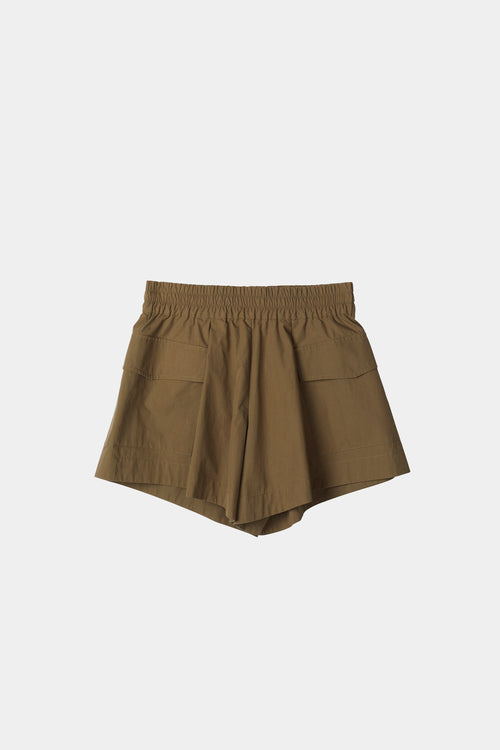 Sonya shorts flared utility pockets army green khaki stylein packshot