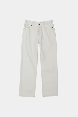 Kim denim loose fit mid waist voluminous overzised white stylein packshot