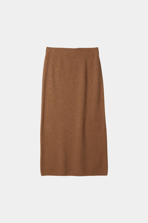 maxi knitted skirt harmonia beige stylein