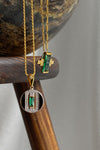laura vann audrey pendant green 