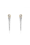 laura vann chloe short earrings silver