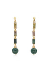 laura vann column longline earrings indian agate