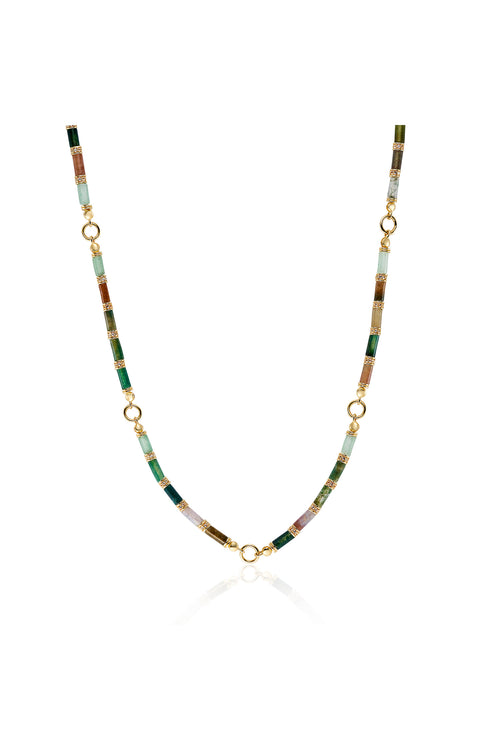 laura vann column necklace indian agate