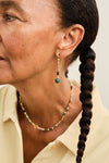 laura vann column necklace indian agatem model image