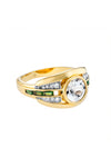 laura vann olive buckle round stone ring green