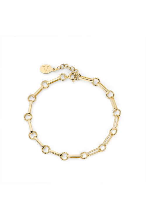 laura vann twisted link vintage chain bracelet gold packshot
