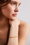 laura vann twisted link vintage chain bracelet gold model image
