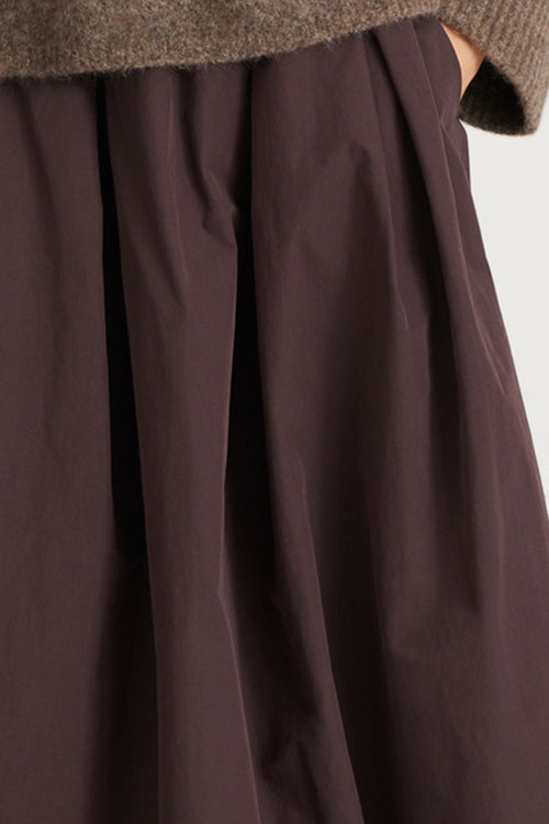 SORINA TRENCH SKIRT - COFFEE