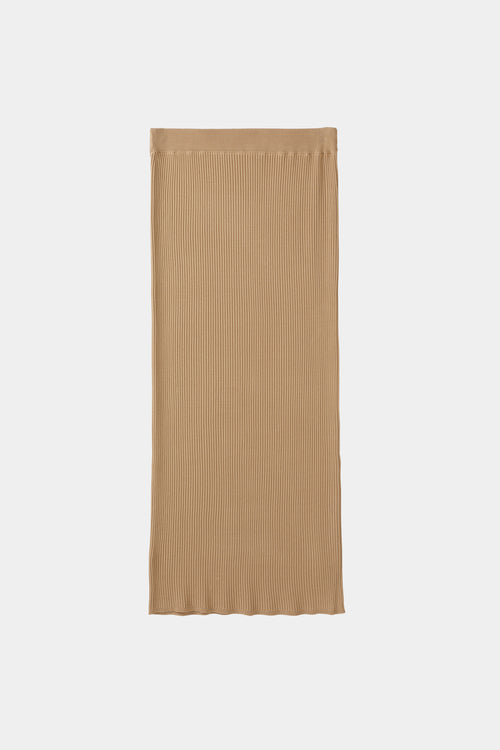 Pomerola skirt maxi fine knit beige stylein packshot