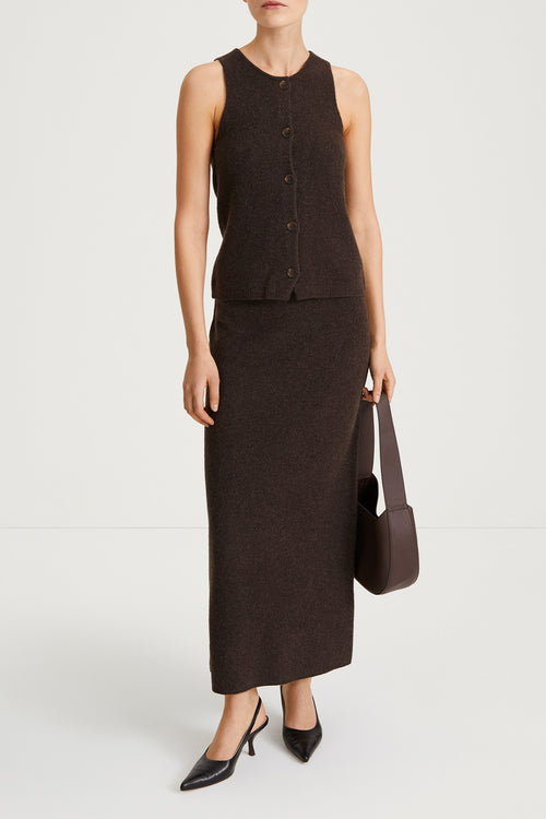  maxi knitted skirt brown stylein harmonia stylein model image 