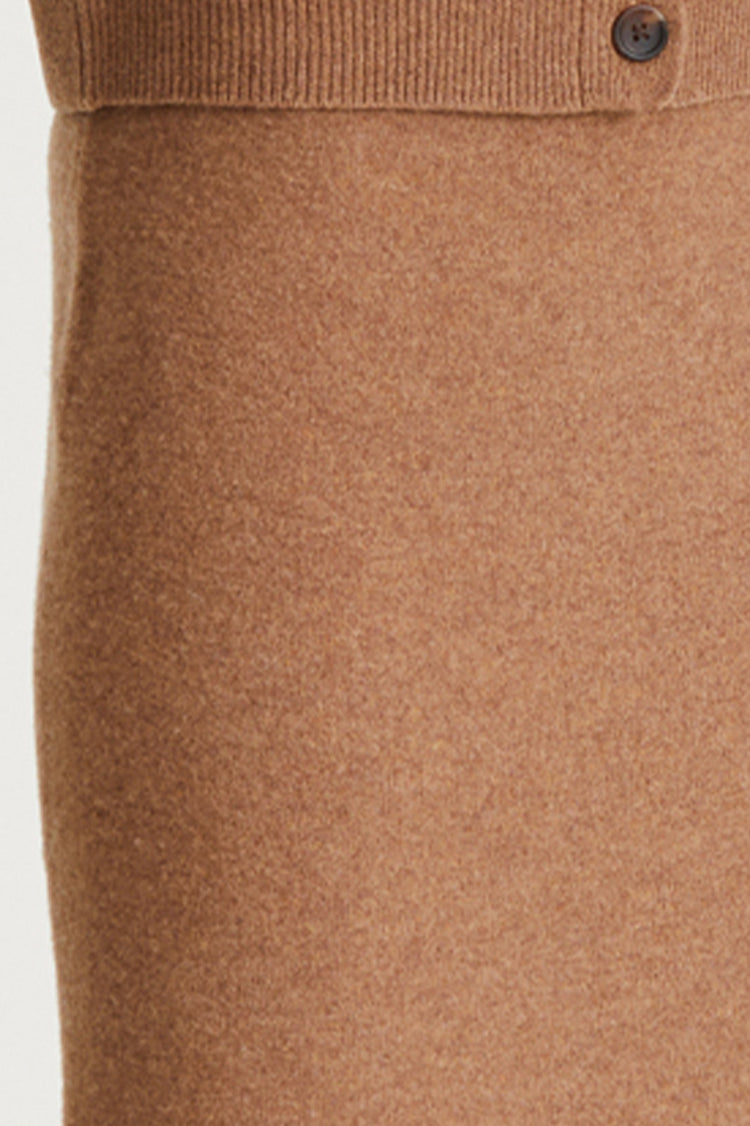 maxi knitted skirt harmonia beige stylein detail image