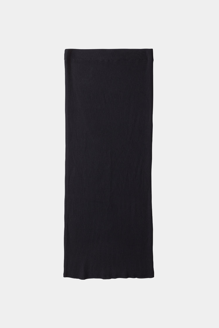 Pomerola skirt maxi fine knit black stylein packshot
