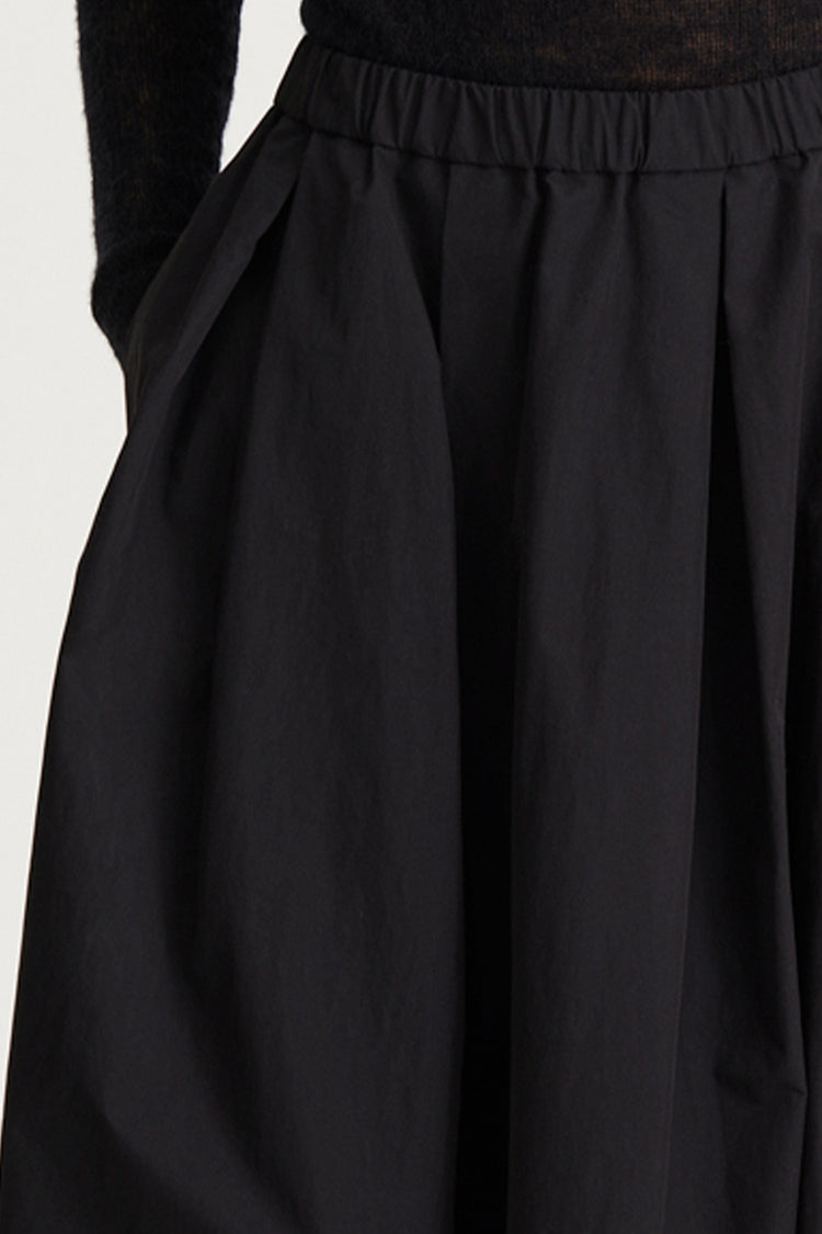 SORINA TRENCH SKIRT - BLACK