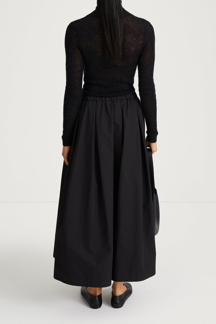 SORINA TRENCH SKIRT - BLACK