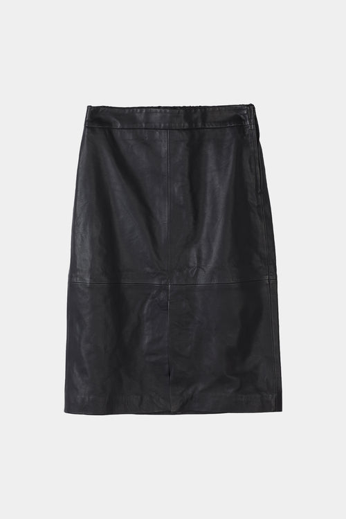 black midi leather skirt stylein viana packshot