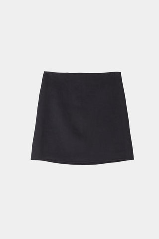 black mini skirt wool stylein tomo packshot
