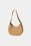 MINI SHOULDER BAG - YARDLY SAND FAUX SUEDE