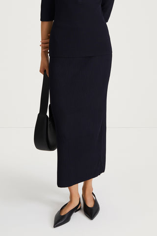 POMEROLA SKIRT - NAVY