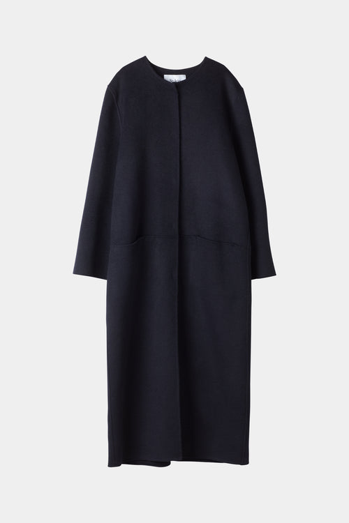 navy wool coat long stylein talani packshot