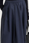 Navy maxi trench skirt navy stylein sorina front close up model image